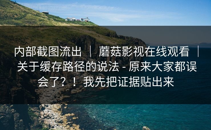 内部截图流出 | 蘑菇影视在线观看 关于缓存路径的说法 - 原来大家都误会了?!我先把证据贴出来 第1张 内部截图流出 | 蘑菇影视在线观看 关于缓存路径的说法 - 原来大家都误会了?!我先把证据贴出来 第1张